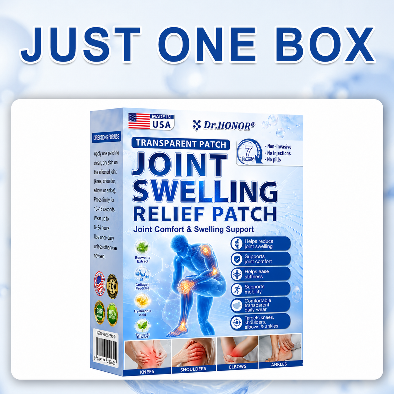 💥 COMPLETE YOUR ROUTINE: Targeted DR.HONOR® Joint De-Swelling Patches (Save 90%)