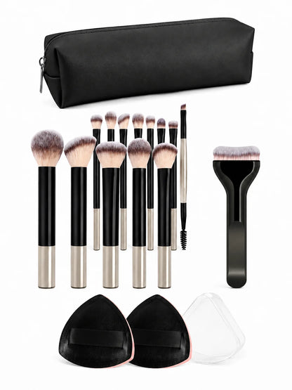 13/18/23Pcs Makeup Brush Set, Soft Foundation, Blush, Powder, Eyeshadow & Mascara Brushes, Professional Cosmetic Tools for Dail