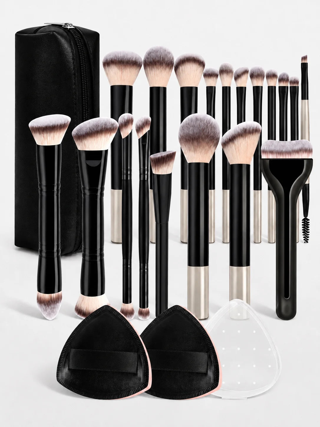 13/18/23Pcs Makeup Brush Set, Soft Foundation, Blush, Powder, Eyeshadow & Mascara Brushes, Professional Cosmetic Tools for Dail