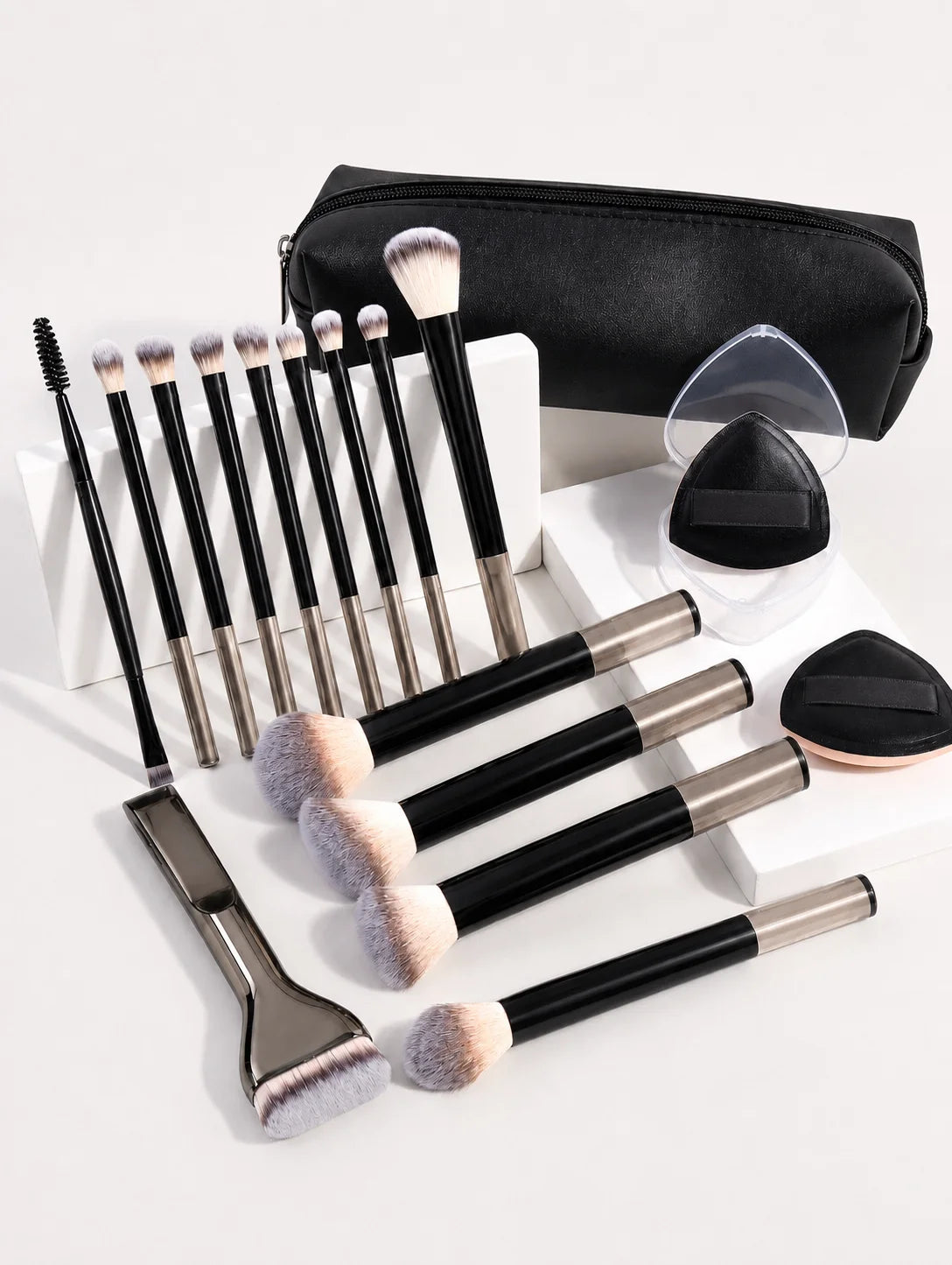 13/18/23Pcs Makeup Brush Set, Soft Foundation, Blush, Powder, Eyeshadow & Mascara Brushes, Professional Cosmetic Tools for Dail