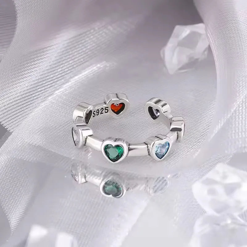 VENTFILLE 925 Sterling Silver Irregular Design Wave Golden Stackable Finger Rings Trendy Adjustable For Women Gifts Dropshipping