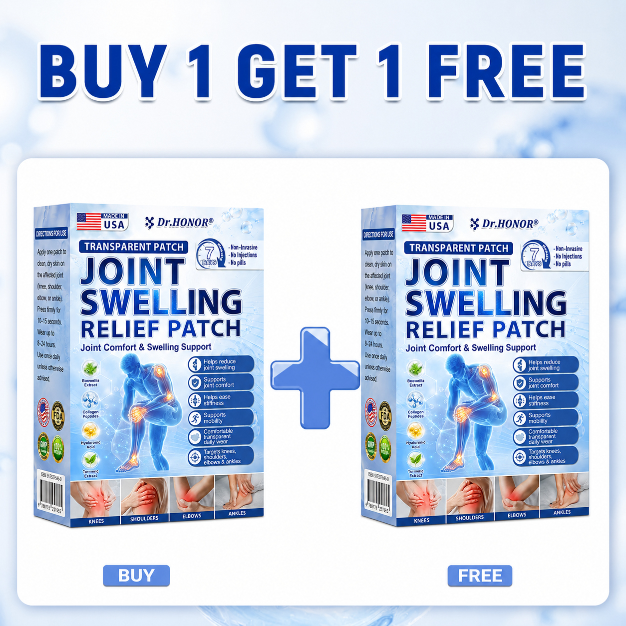 💥 COMPLETE YOUR ROUTINE: Targeted DR.HONOR® Joint De-Swelling Patches (Save 90%)